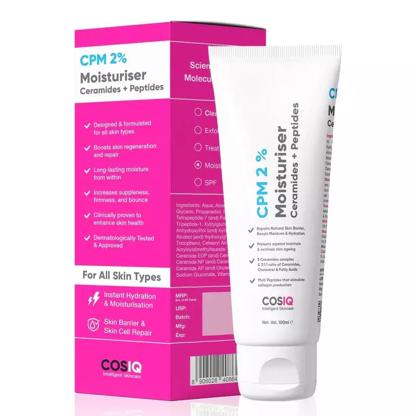 COSIQ CPM Ceramides & Peptides Moisturizer For All Skin Types,100ml-Main image
