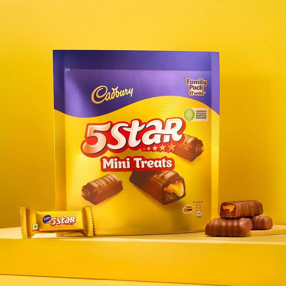 Cadbury 5 Star Mini Treats Filled Bar Chocolate,166.6g-Main image