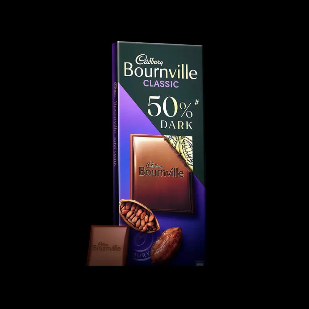 Cadbury Bournville Rich Cocoa 50 Dark Chocolate Bar,75g-Main image