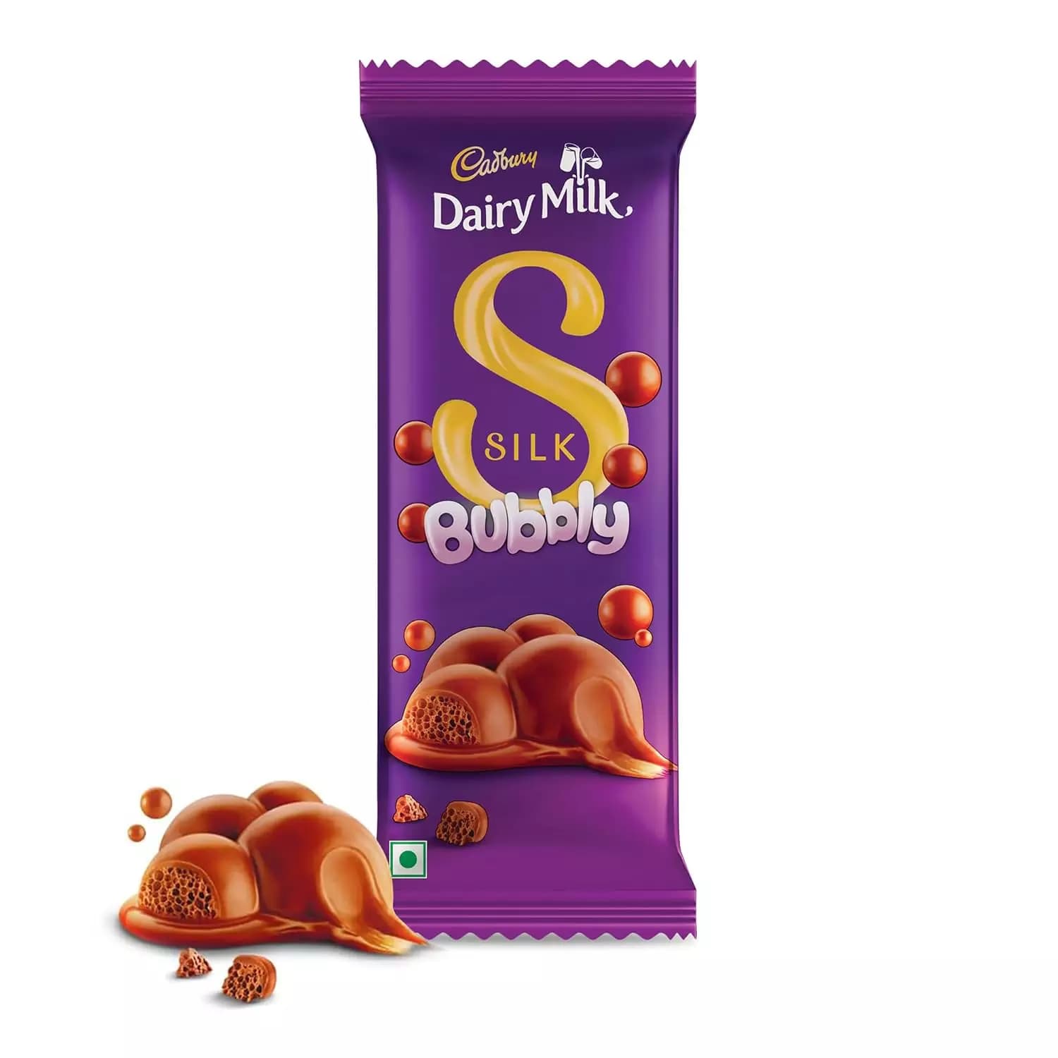 Cadbury Dairy Milk Silk Bubbly Small Milk Chocolate Bar,46g-Main image