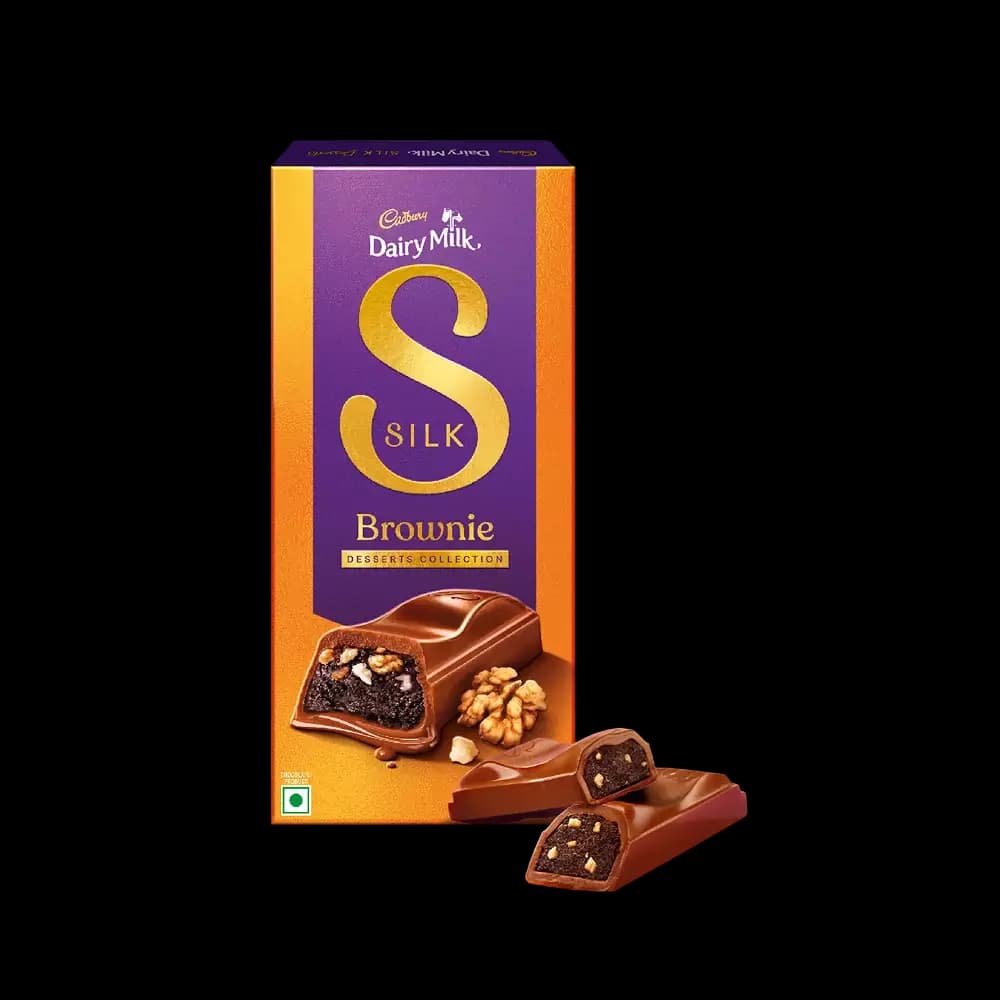 Cadbury Dairy Milk Silk Desserts Brownie Milk Chocolate Bar,70g-Main image