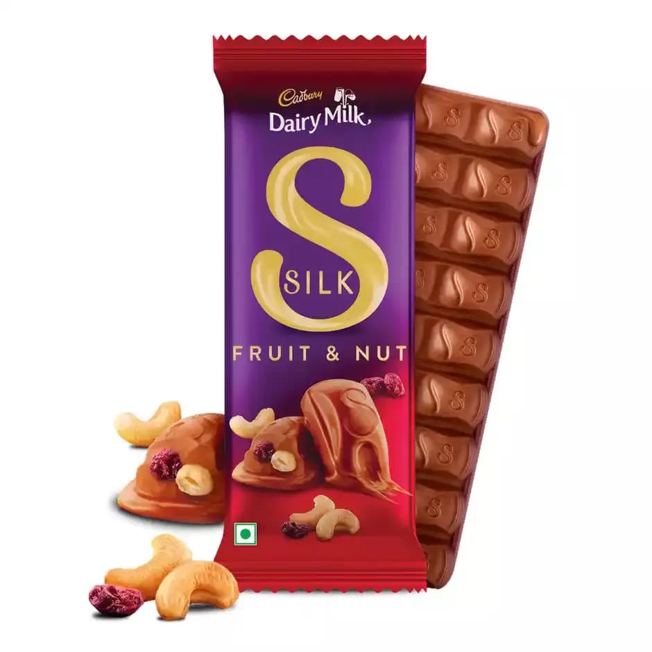 Cadbury Dairy Milk Silk Fruit & Nut Small Milk Chocolate Bar,51g-Main image