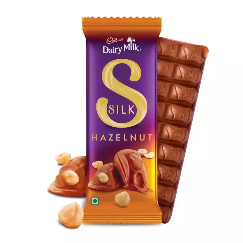 Cadbury Dairy Milk Silk Hazelnut Small Milk Chocolate Bar,54g-Main image
