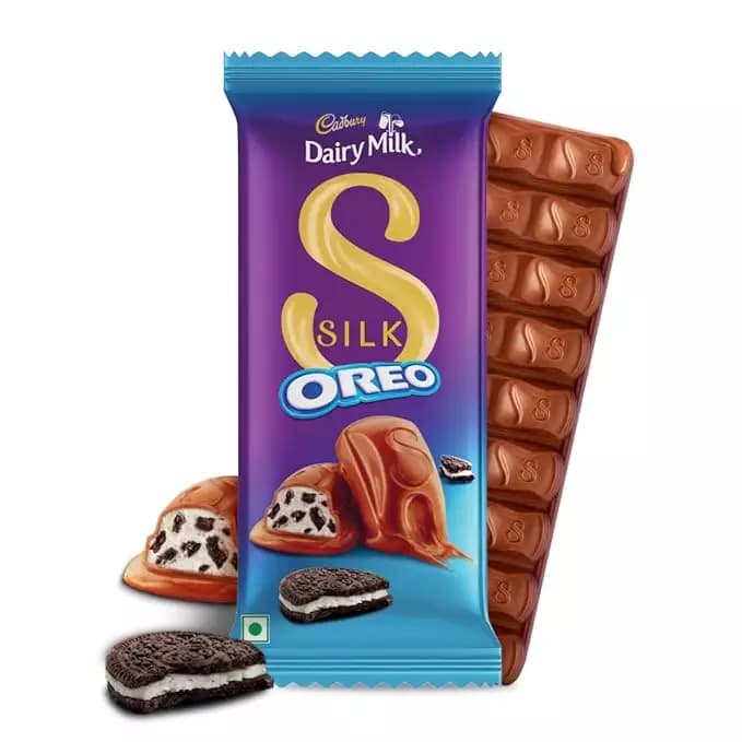 Cadbury Dairy Milk Silk Oreo Large Milk Chocolate Bar,124g-Main image
