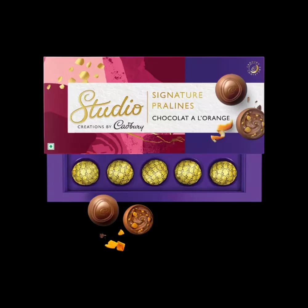 Cadbury Studio Chocolat A L'Orange Signature Pralines Chocolate,130g-Main image