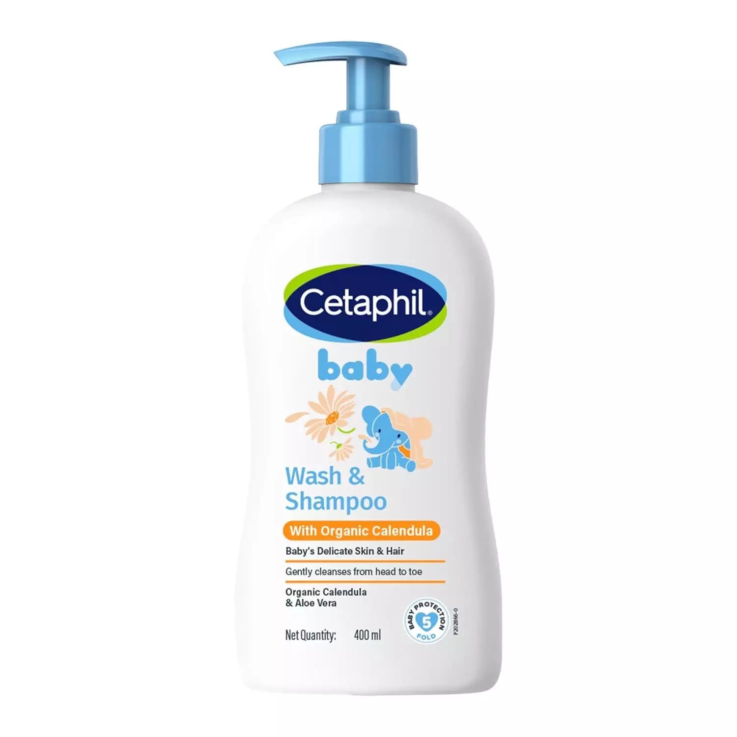 Cetaphil Baby Wash & Shampoo with Organic Calendula, 400 ml-Main Image