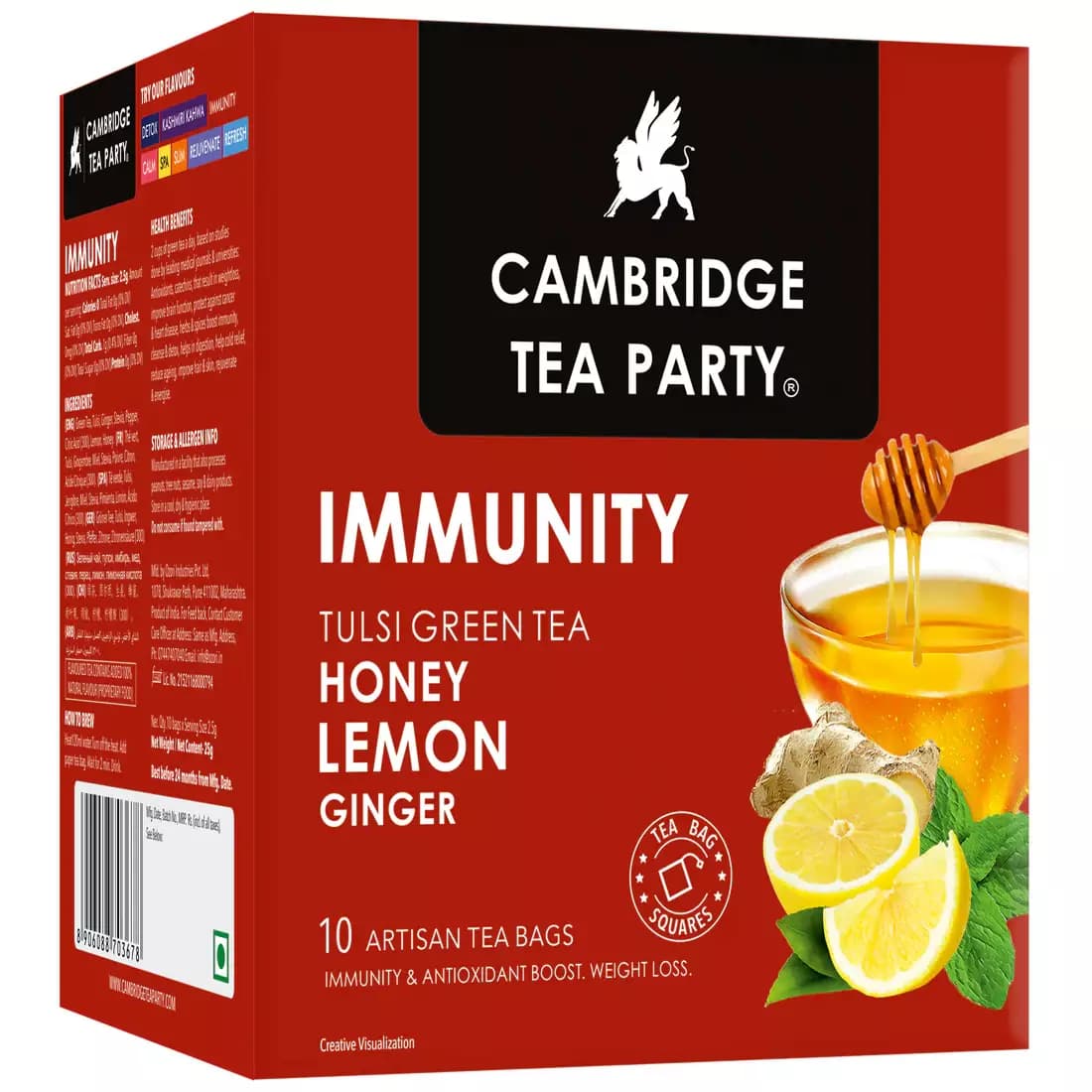 Colombian Brew Cambridge Tea Party Immunity 10 Tea Bags, 10Sachets-Main image