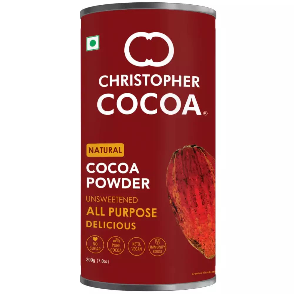 Colombian Brew Christopher Cocoa, Natural Cocoa Powder, Unsweetend, 200g-Main image
