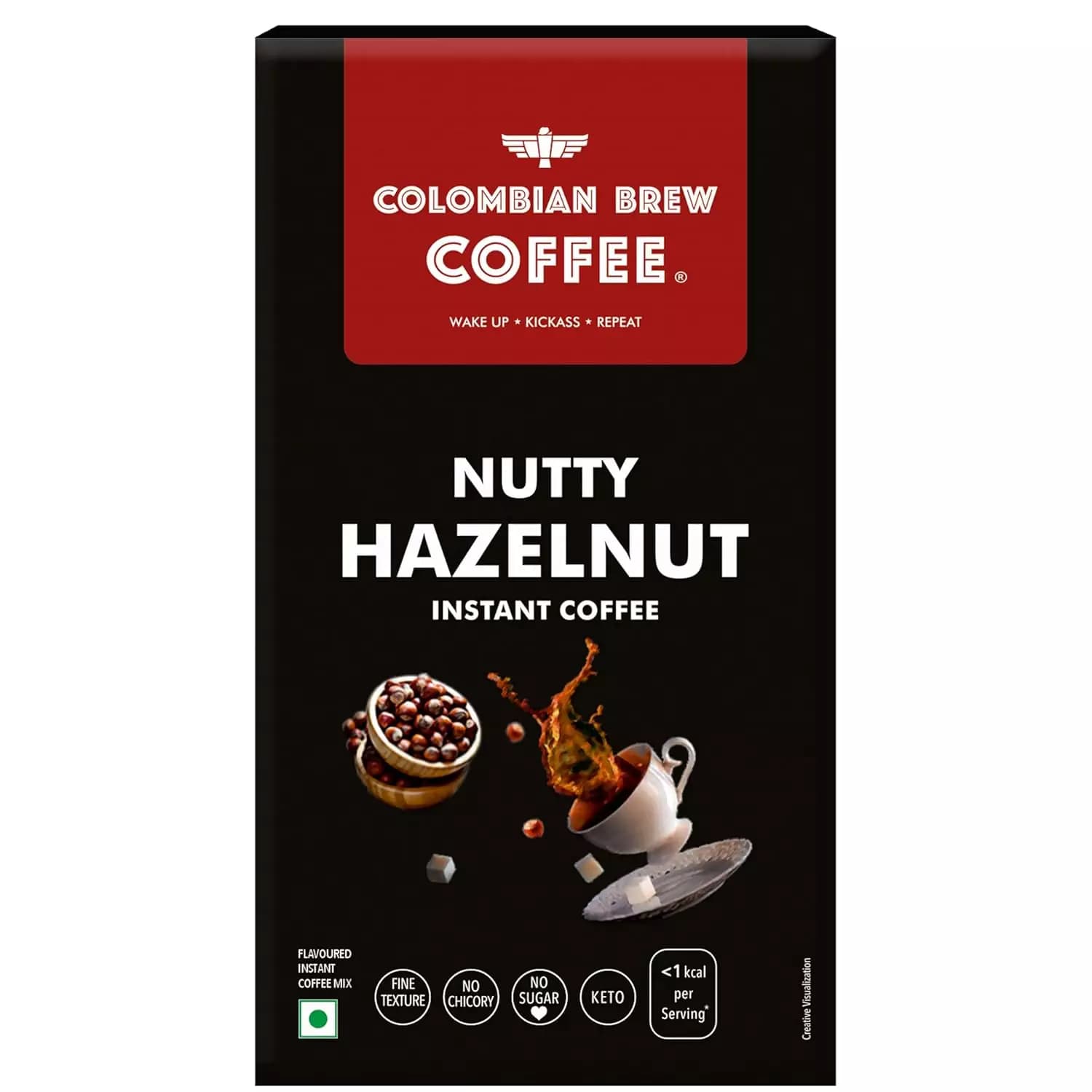 Colombian Brew Hazelnut Instant Coffee Powder, 50g-Main image