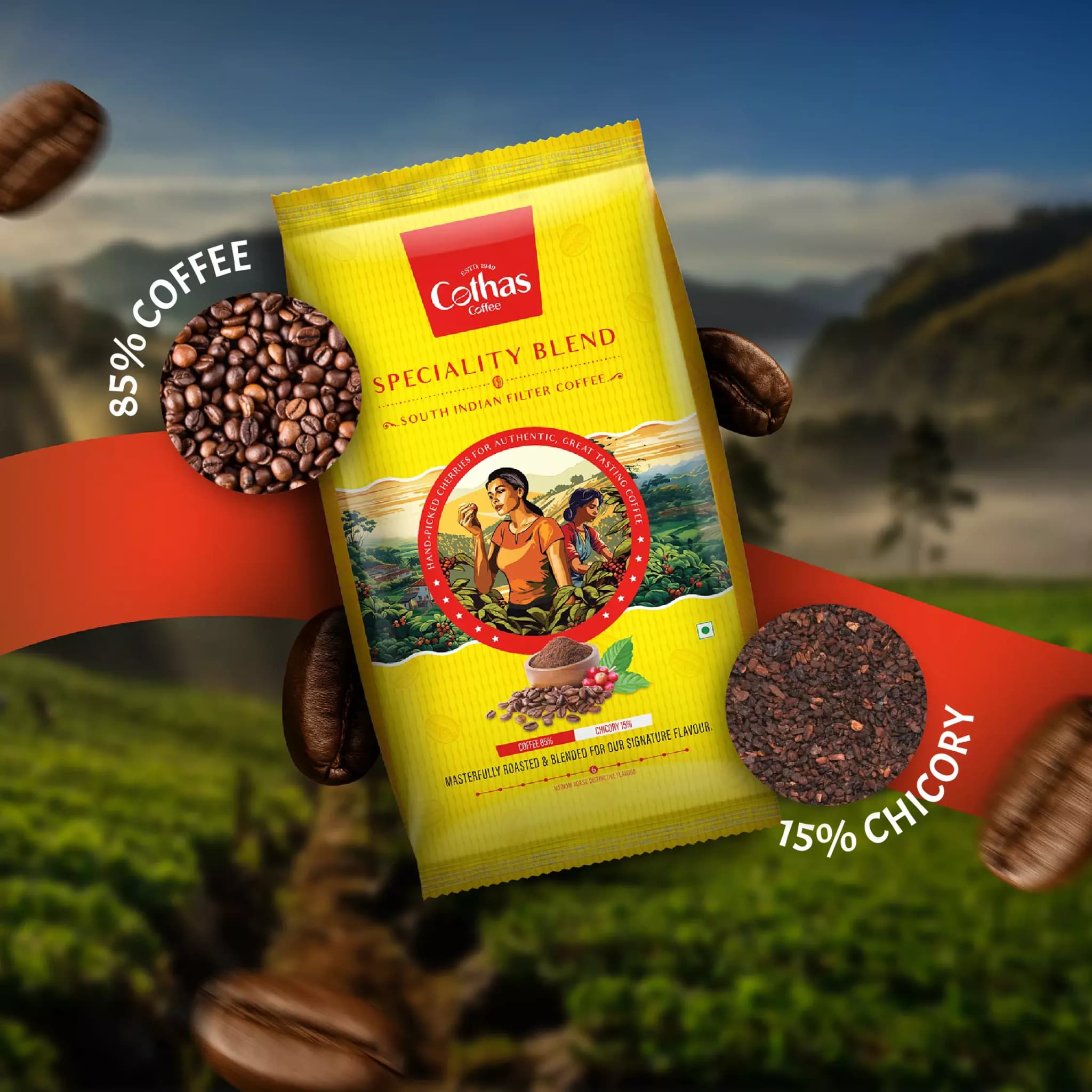 Cothas Coffee Speciality Blend South Indian Filter Coffee Powder-Main image
