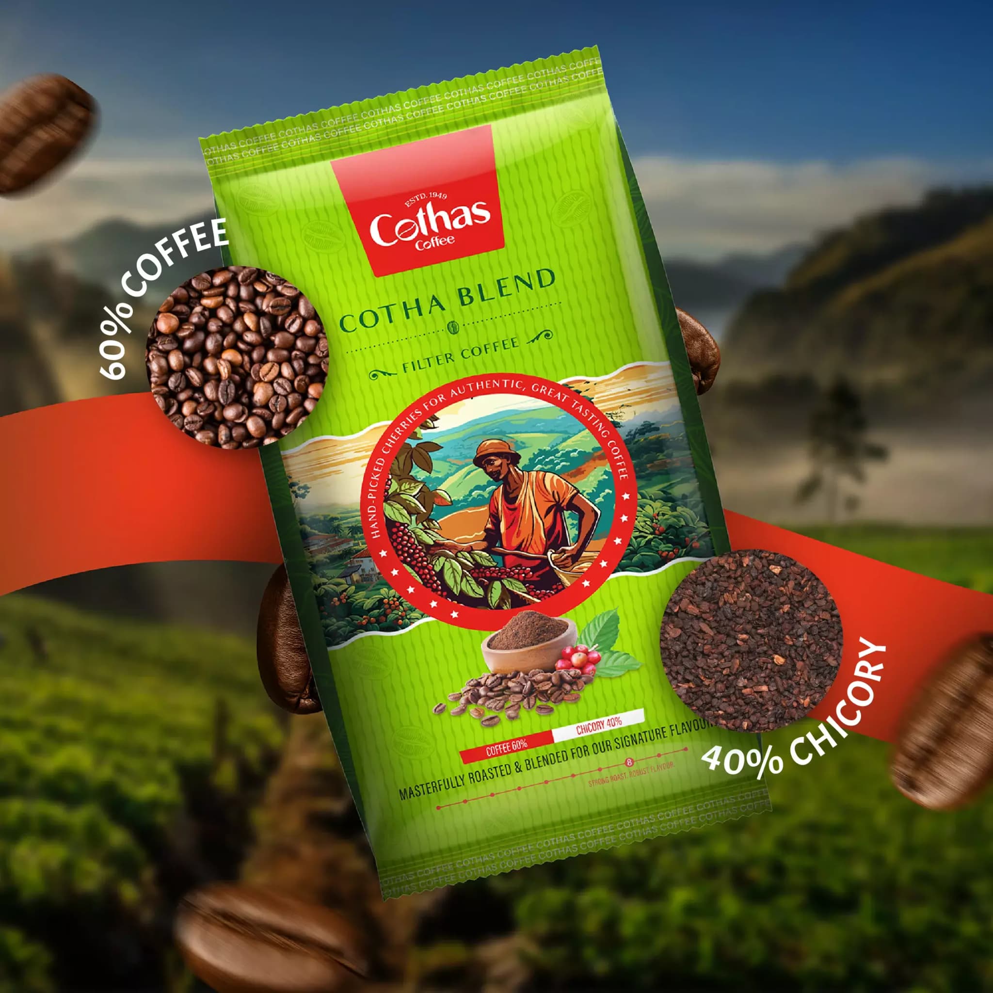 Cothas Coffees Cotha Blend Filter Coffee Powder-Main image