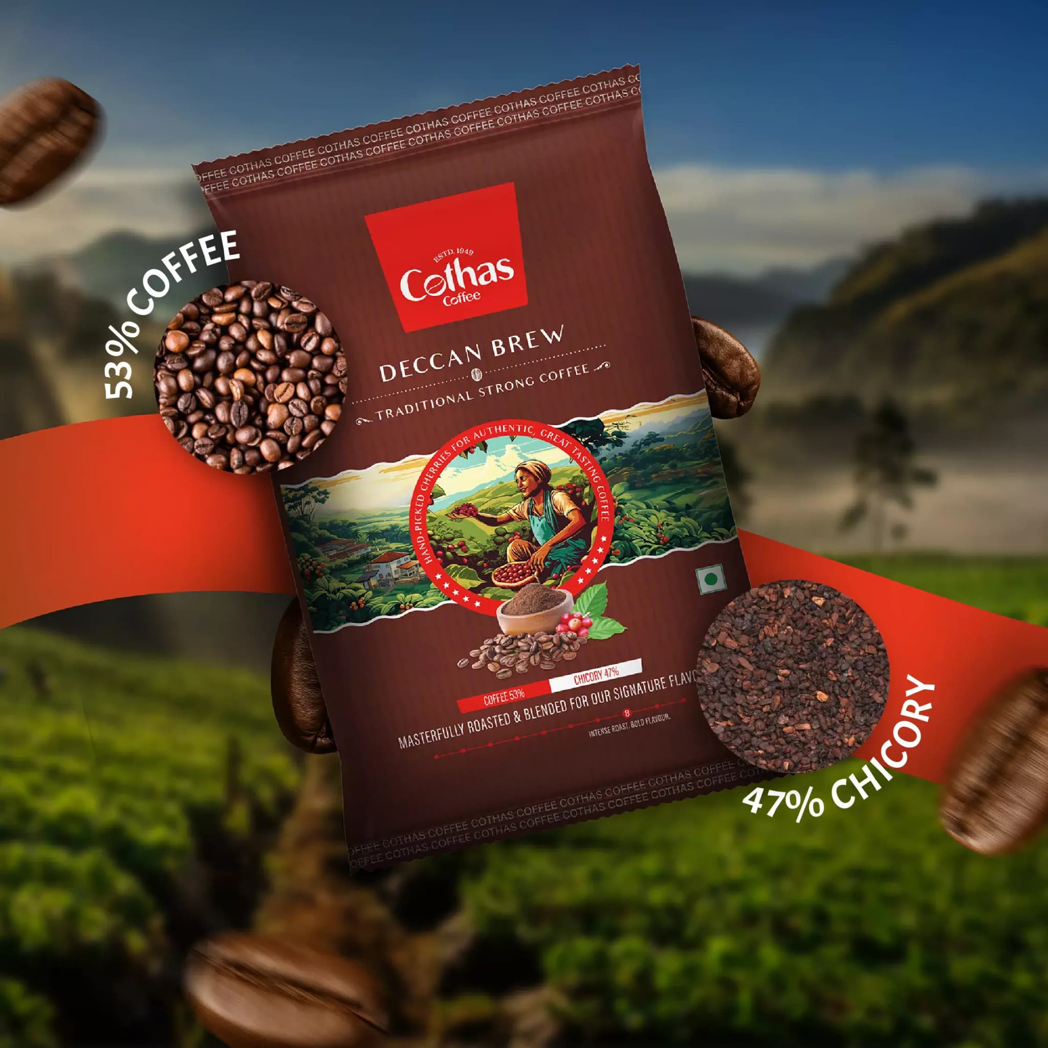 Cothas Coffees Deccan Brew Strong Filter Coffee Powder-Main image