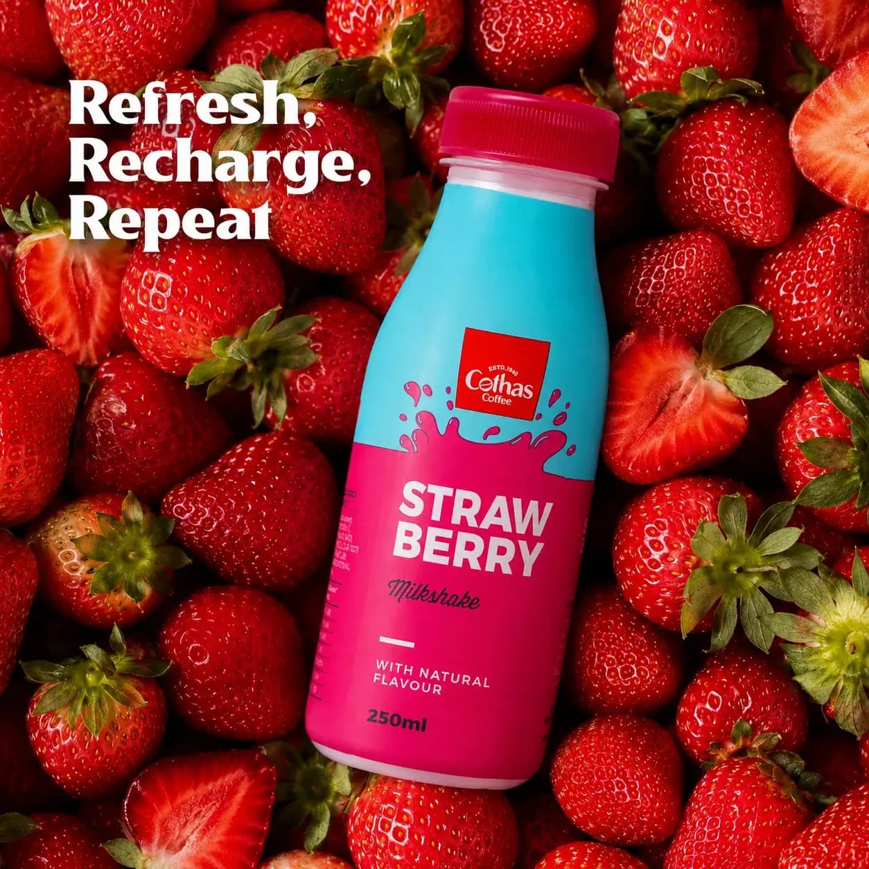 Cothas Coffees Strawberry Milkshake-Main image