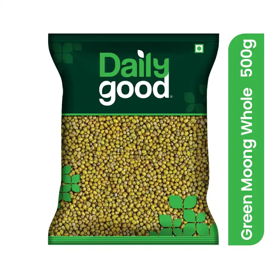 Daily Good Unpolished Green Moong Whole,500g-Main image