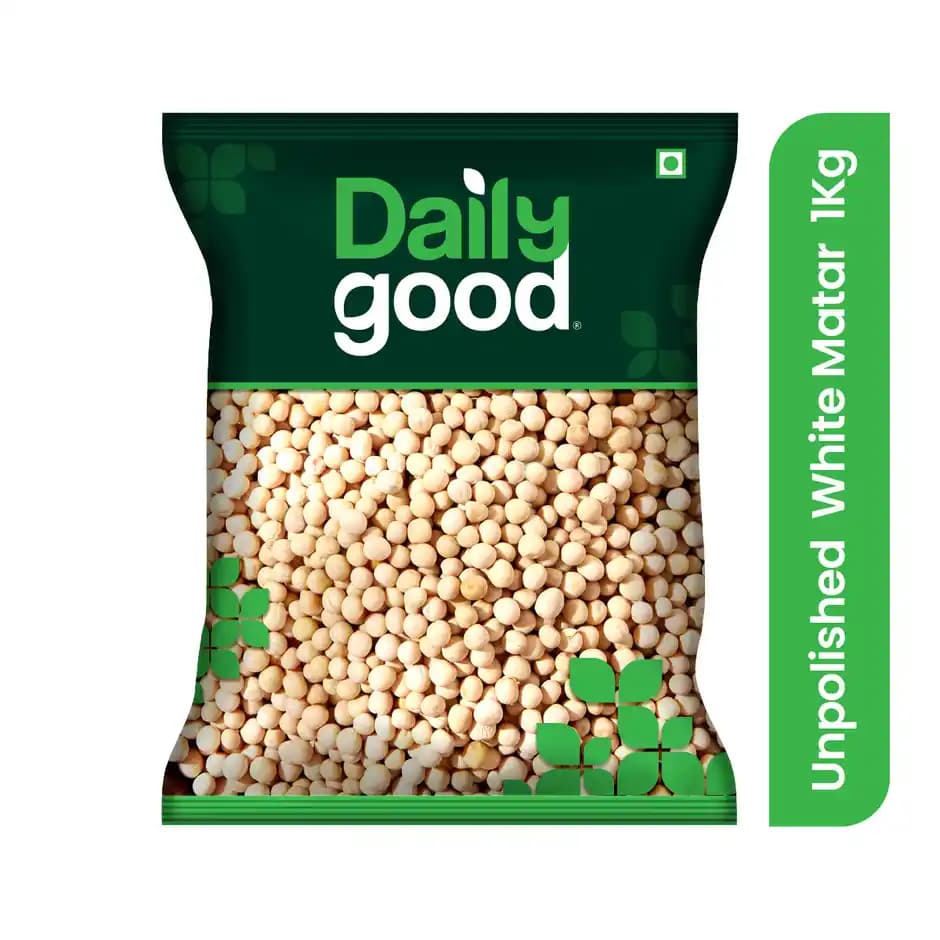 Daily Good Unpolished White Peas,1kg-Main image