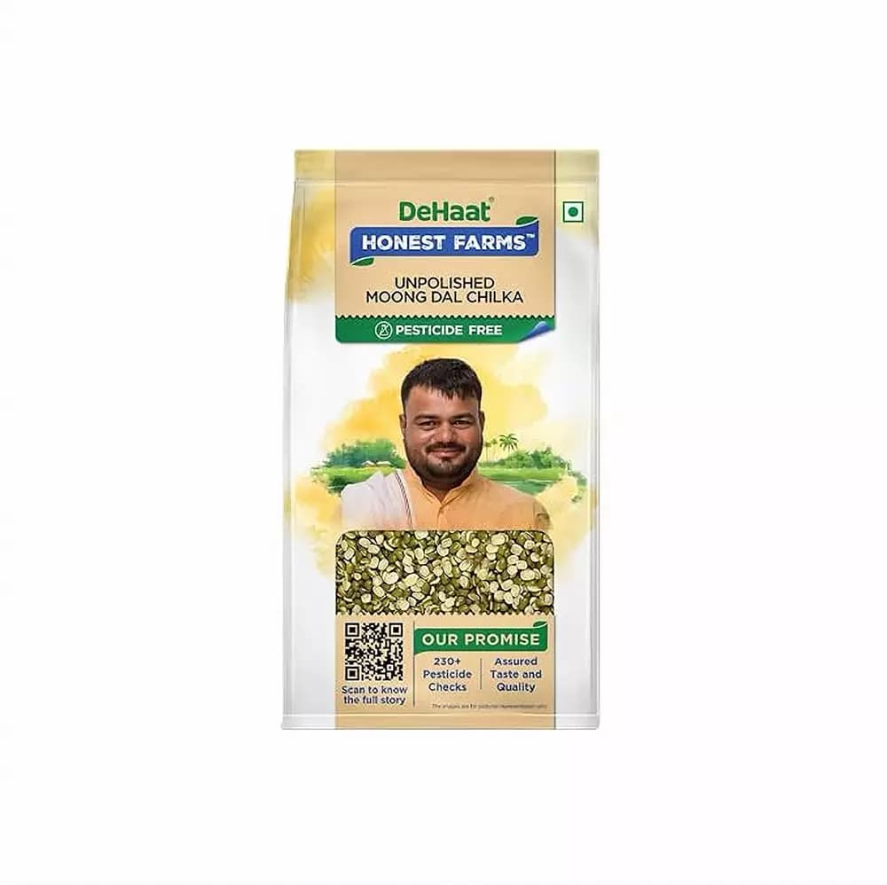 DeHaat Honest Farms Unpolished Moong Dal Chilka-Main image