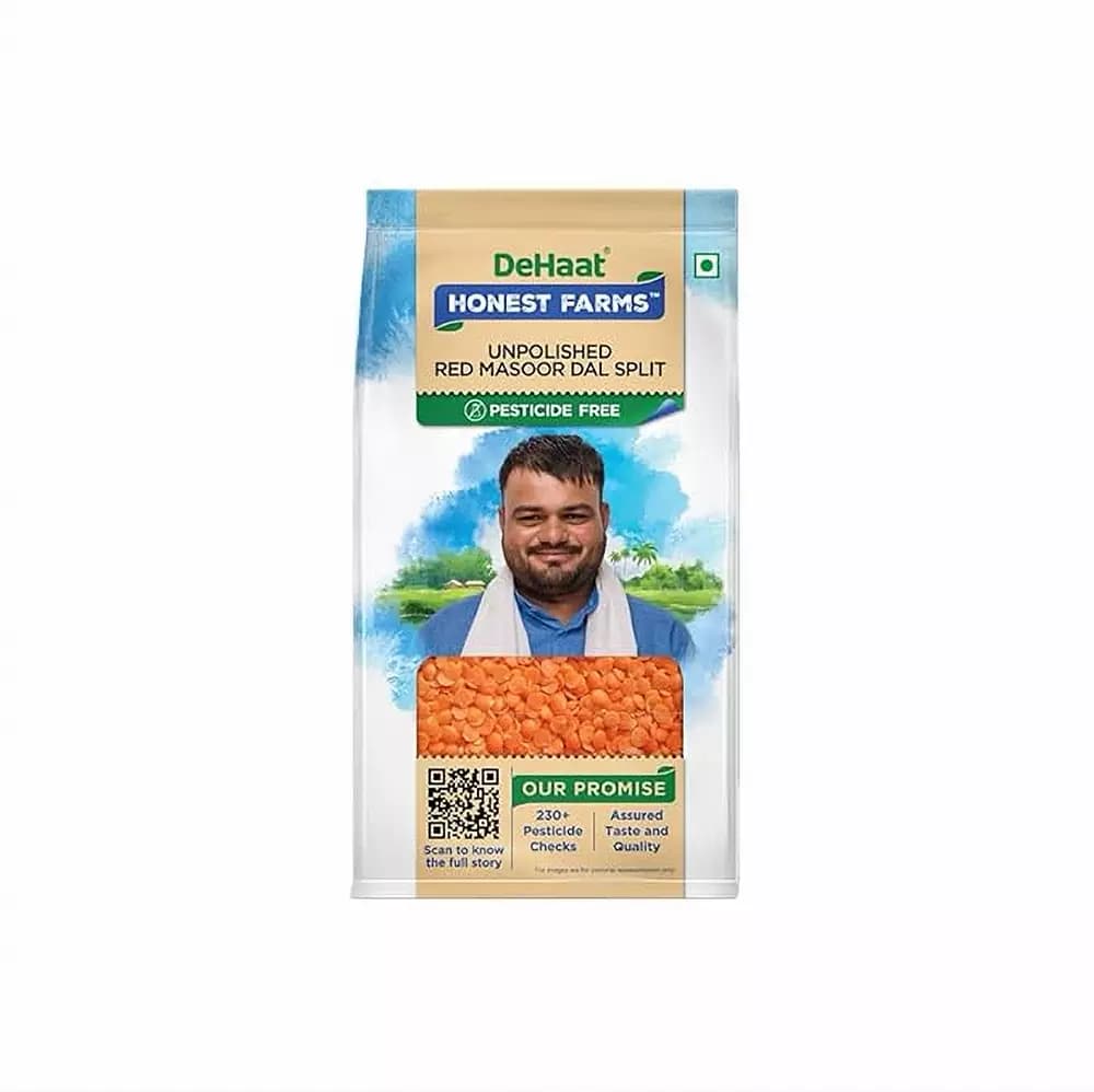 DeHaat Honest Farms Unpolished Red Masoor Dal Split-Main image