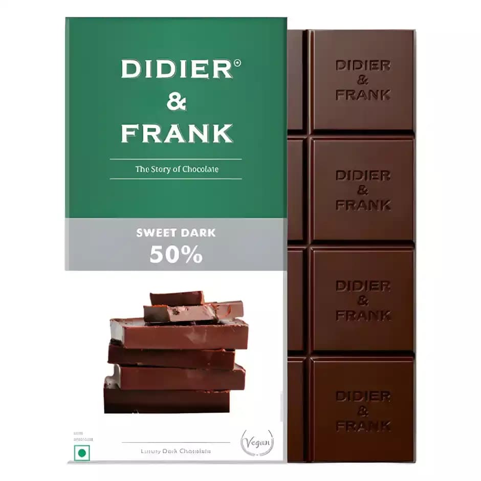 Didier & Frank Sweet 50 Dark Chocolate Bar,40g-Main image