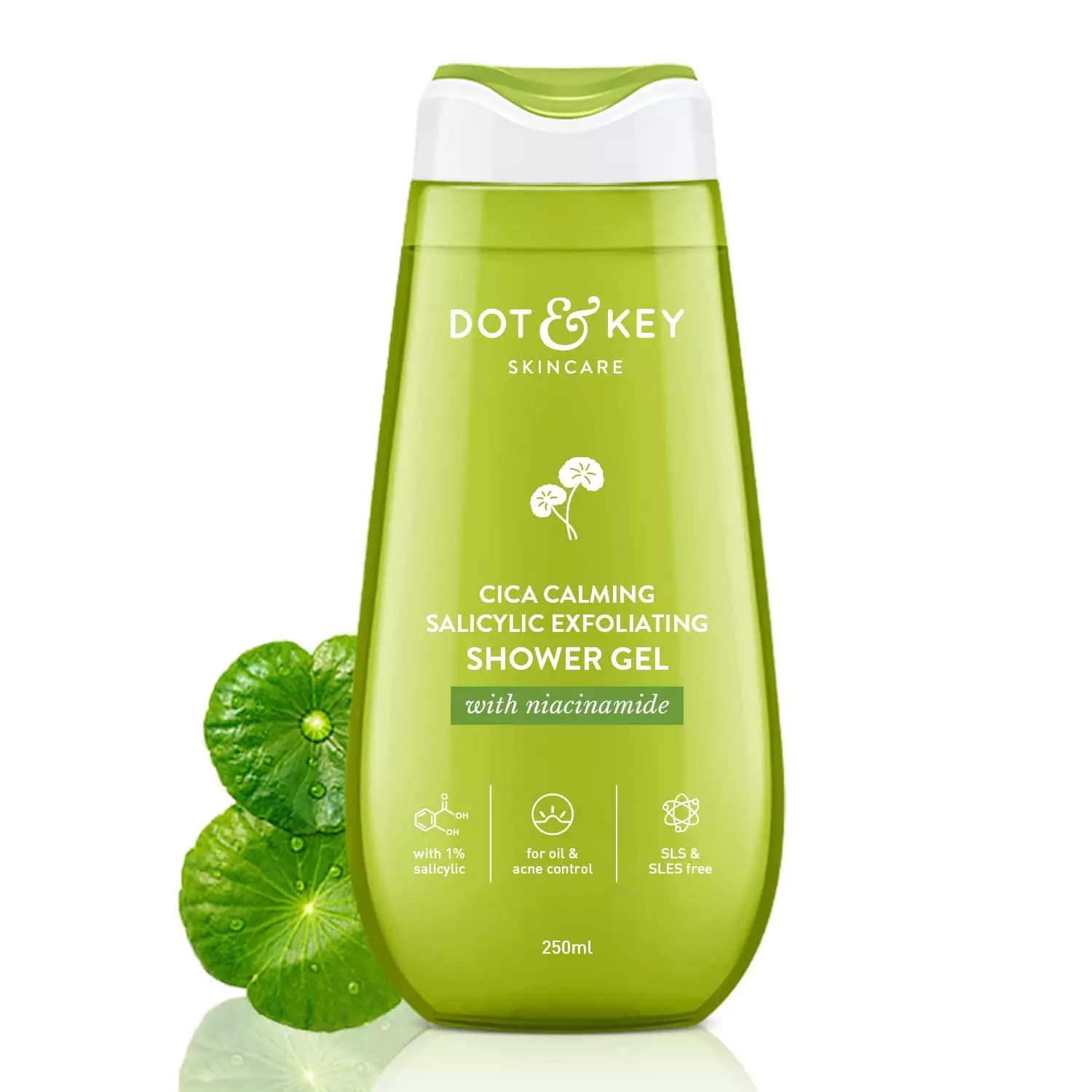 Dot & Key Cica + 1% Salicylic Acid Exfoliating Shower Gel — 250 ml