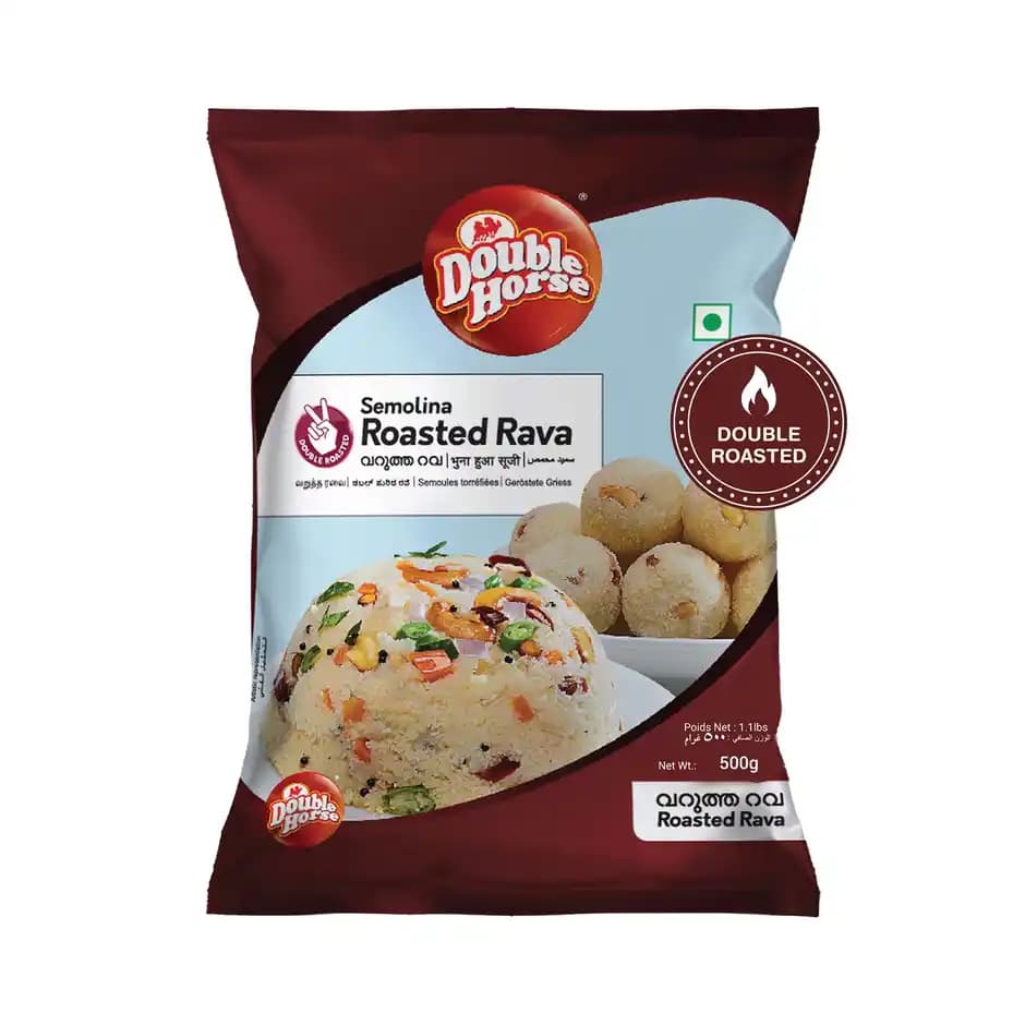 Double Horse Double Roasted Rava,500g-Main image