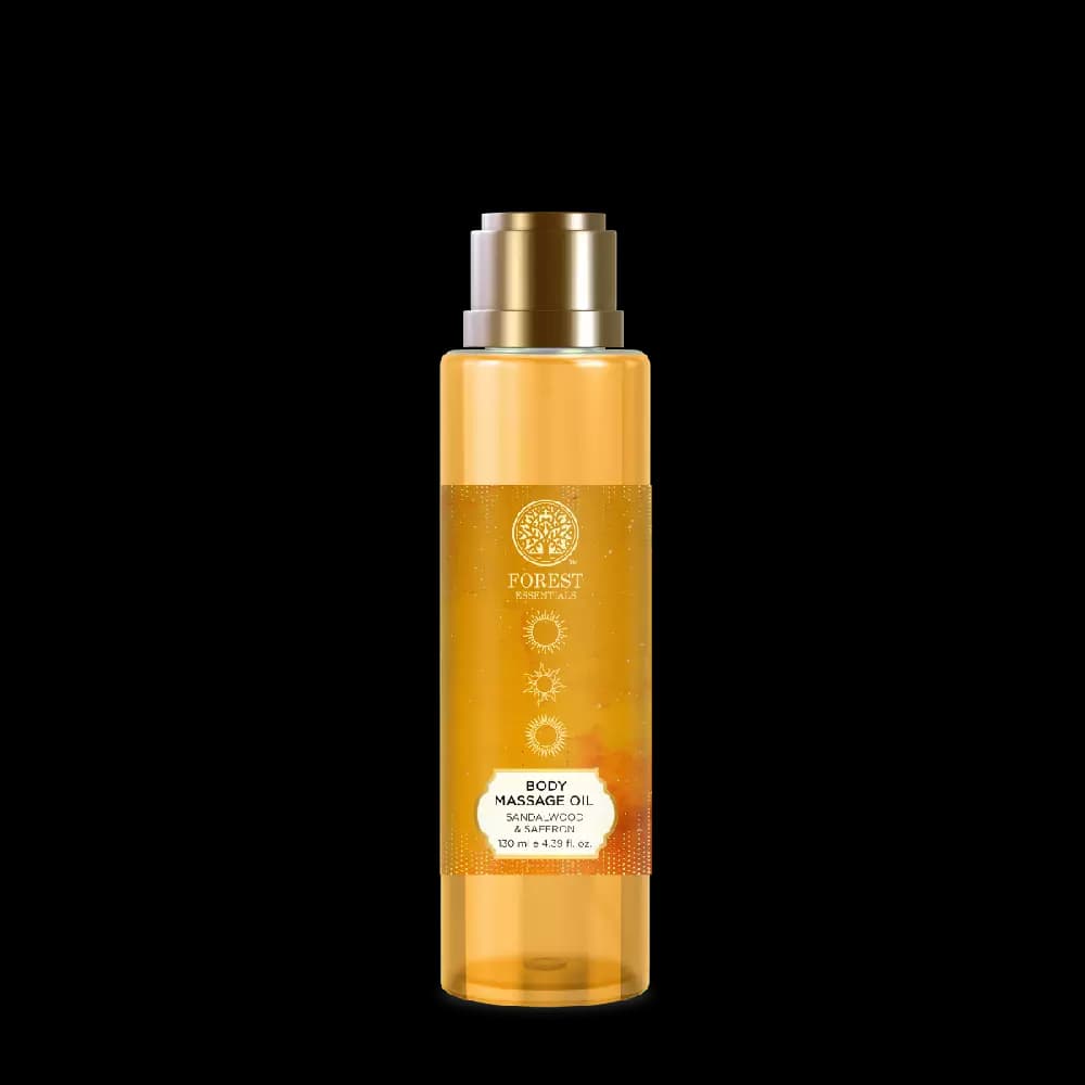 Forest Essentials Body Massage Oil Sandalwood & Saffron,130ml-Main image
