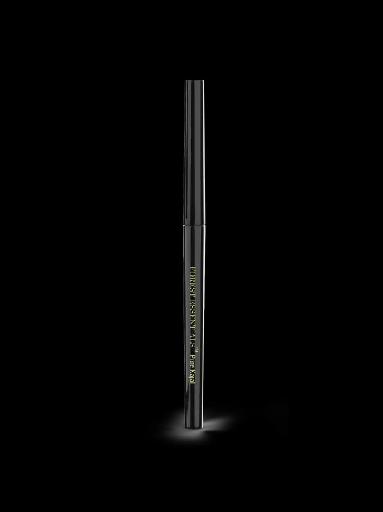 Forest Essentials Cobalt Blue Gulaab Khaas Kajal — 0.3 g / Charcoal Black