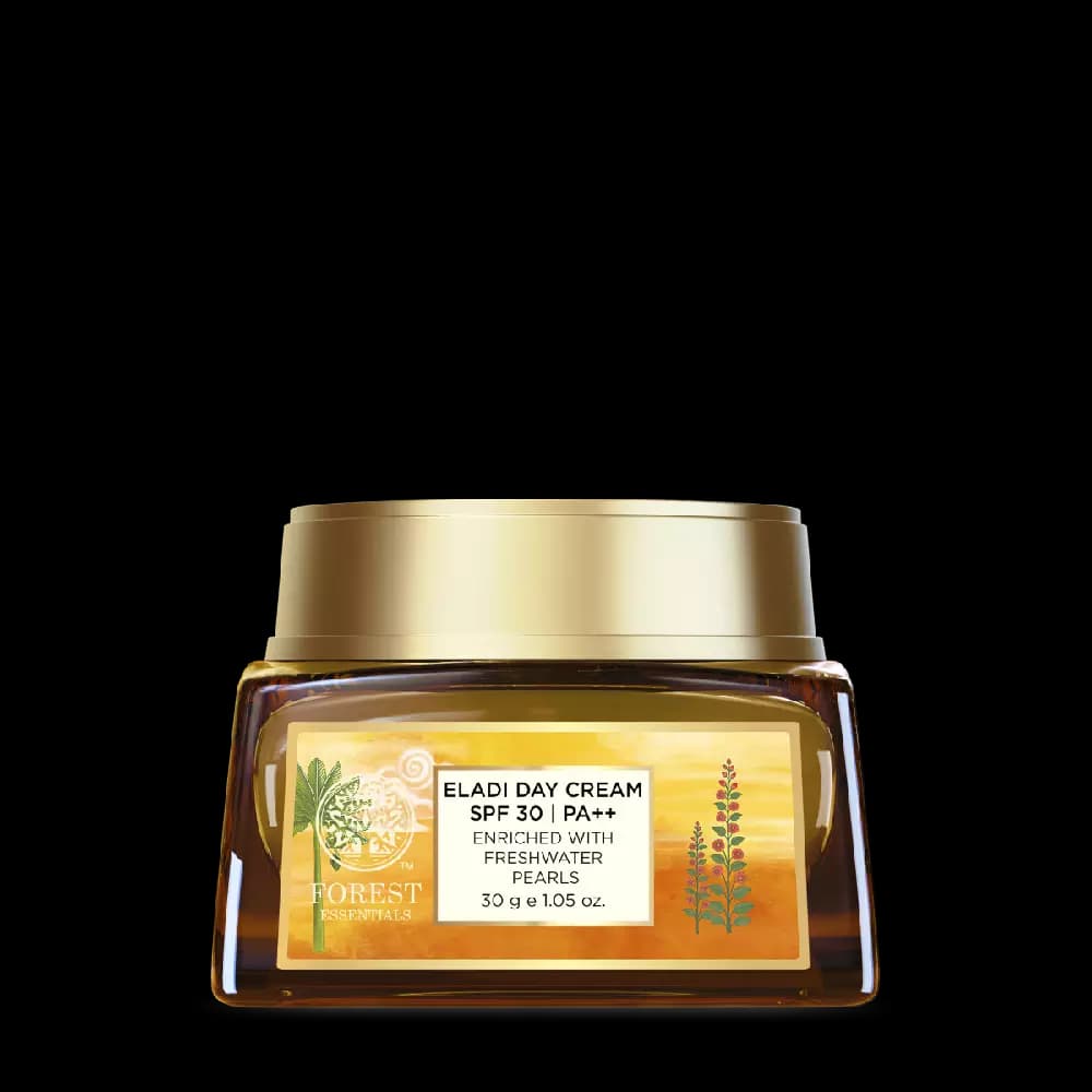 Forest Essentials Eladi Day Cream with Freshwater Pearls & SPF 30 PA++,30g-Main image