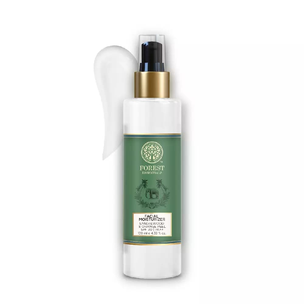 Forest Essentials Hydrating Facial Moisturizer Sandalwood & Orange Peel With SPF 30 PA ++,130ml-Main image