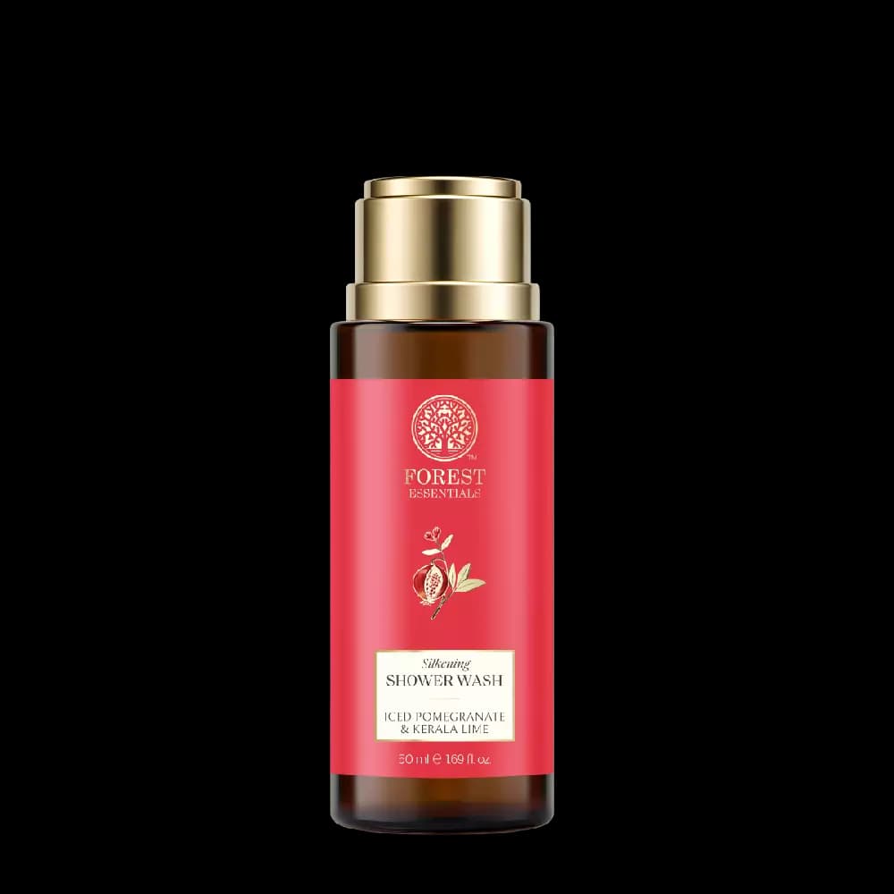 Forest Essentials Silkening Shower Wash Iced Pomegranate & Kerala Lime,50ml-Main image