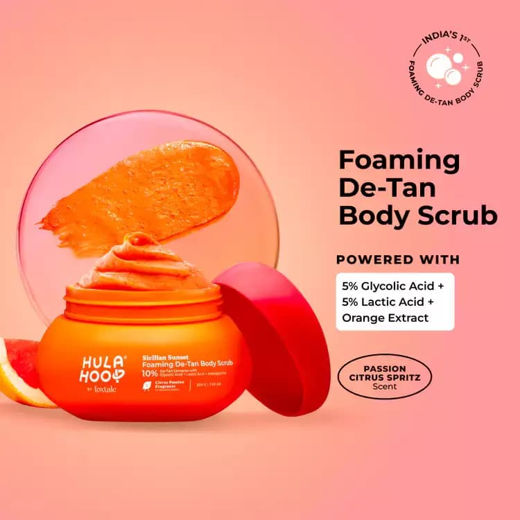Foxtale Foaming De-Tan Body Scrub,200g-Main image