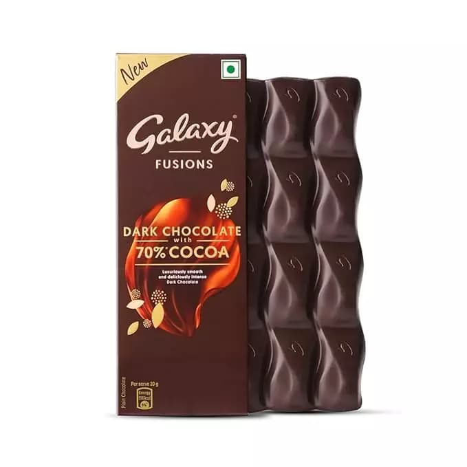 Galaxy Fusions Dark Chocolate Bar with 70 Cocoa,110g-Main image