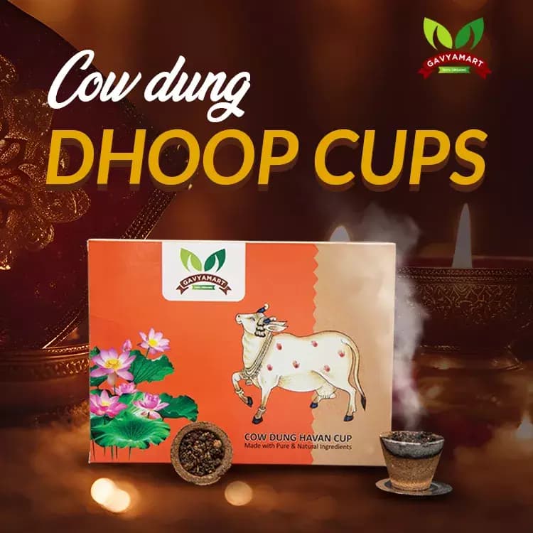 Gavyamart Cow Dung Havan Cups-Main image
