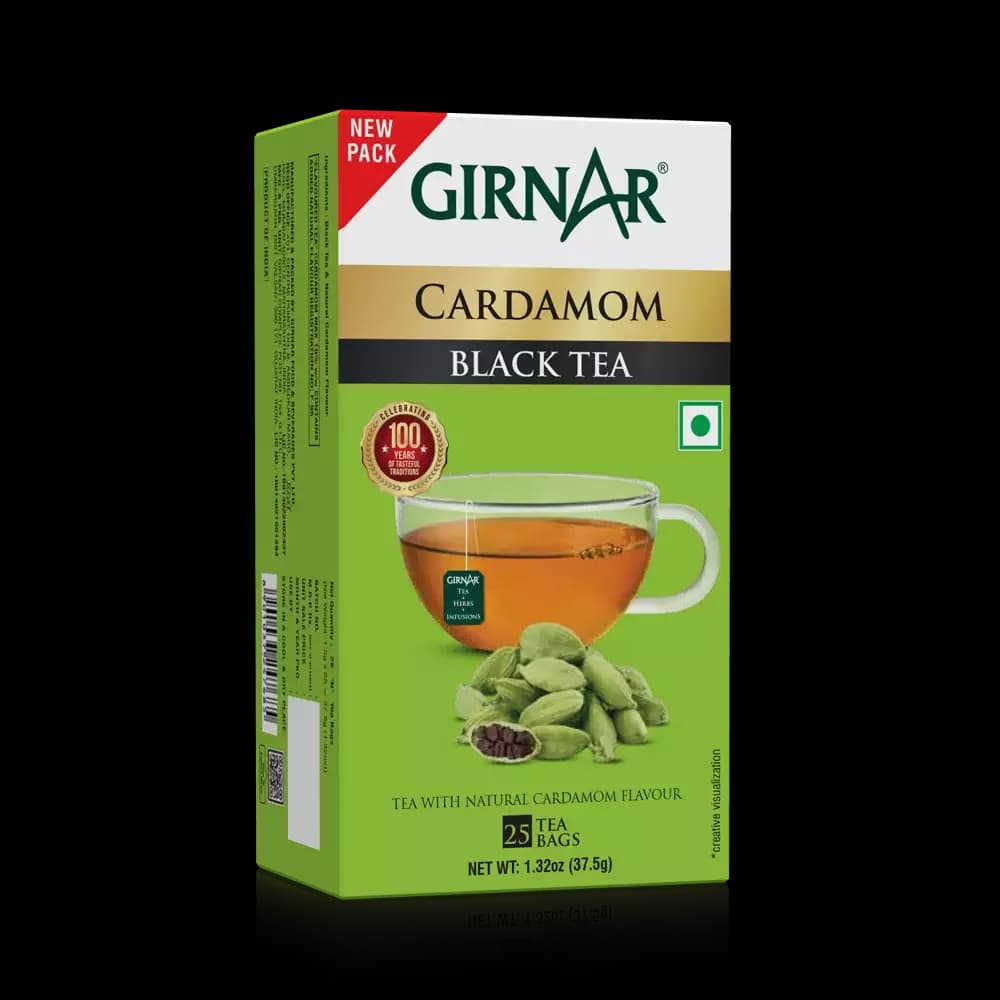 Girnar Elaichi Black Tea Bags, 25 Bag-Main Image