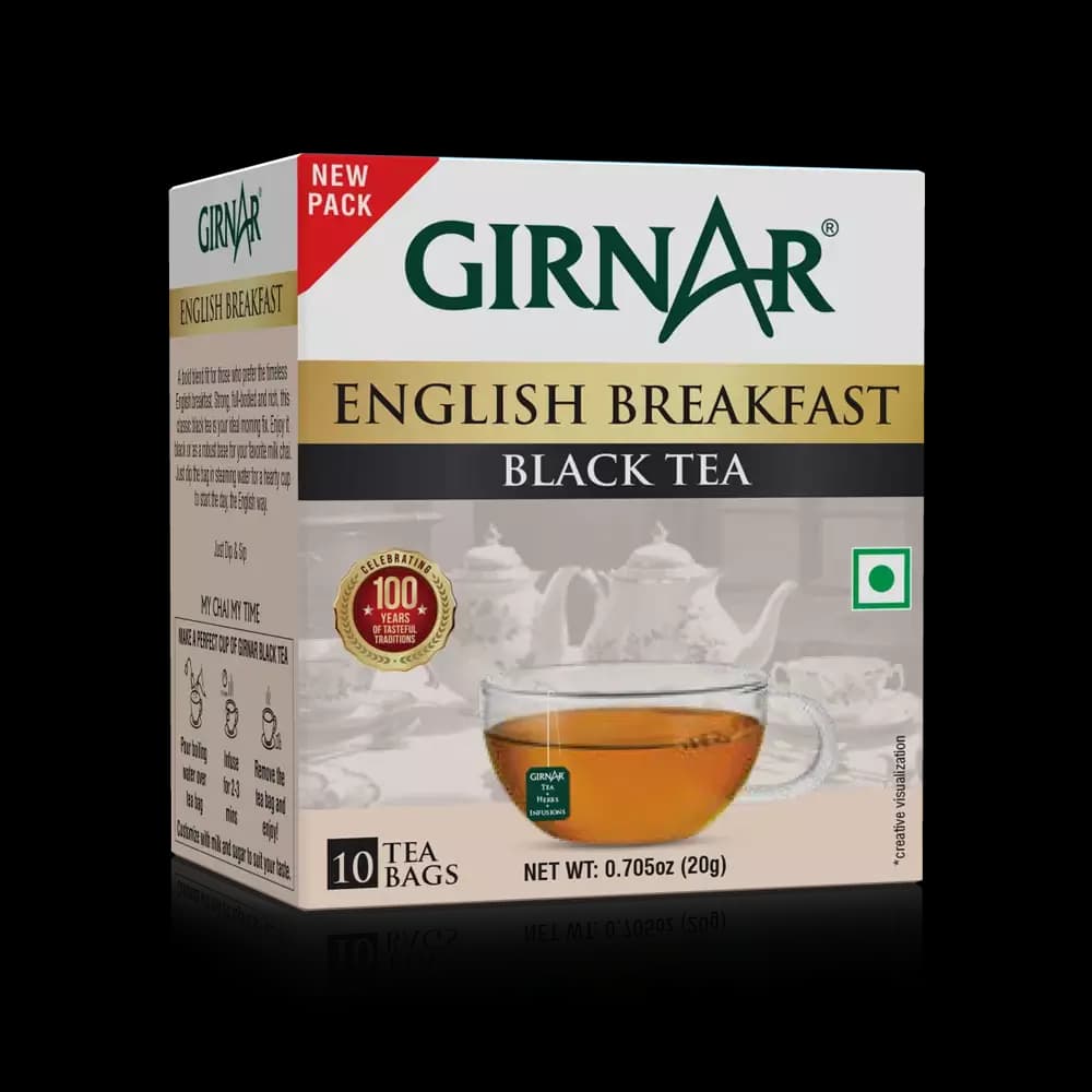 Girnar English Breakfast Black Tea Bags-Main Image