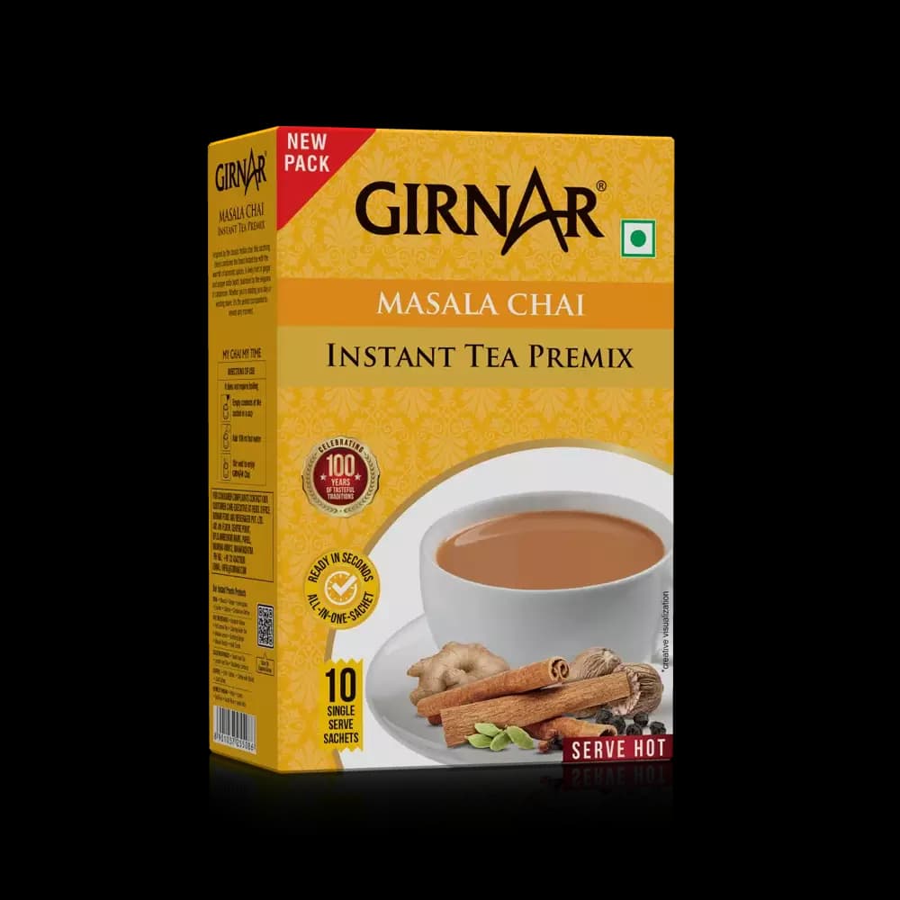 Girnar Instant Tea Premix With Masala, 10 Satchets-Main Image