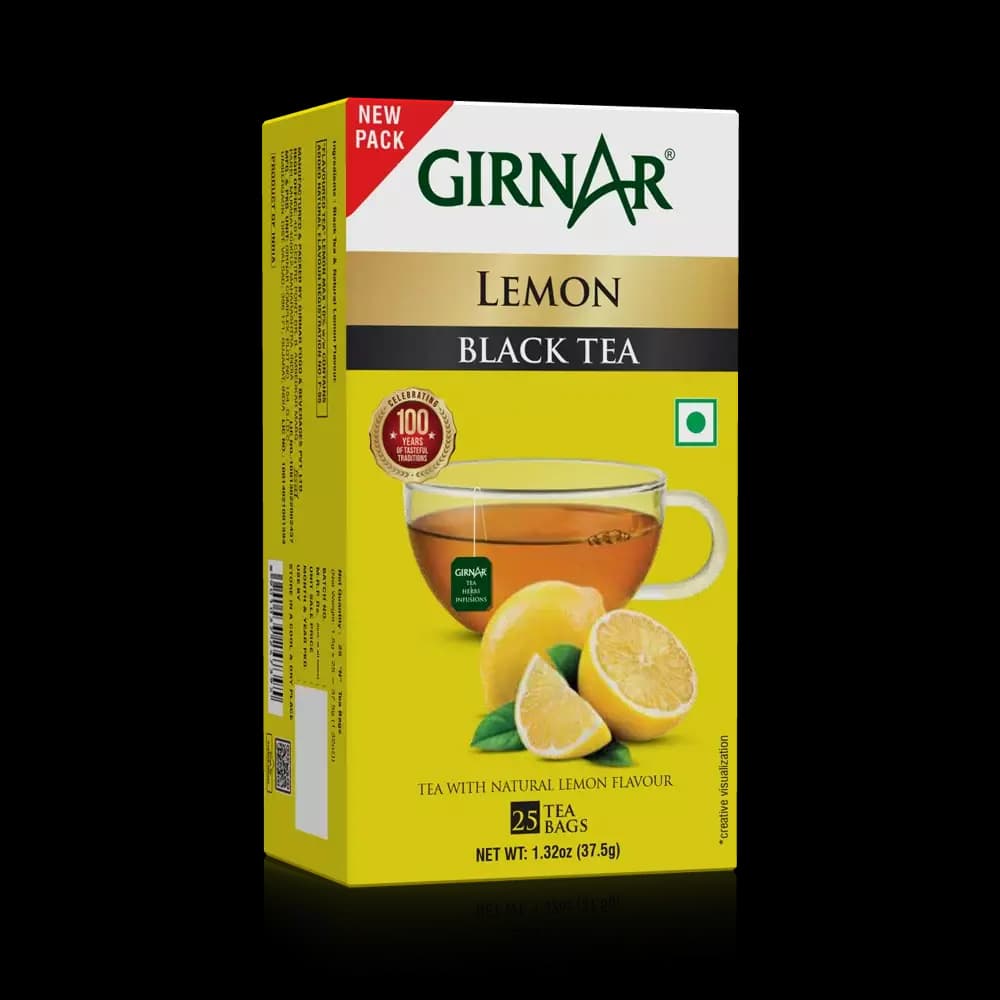 Girnar Lemon Black Tea Bags-Main Image