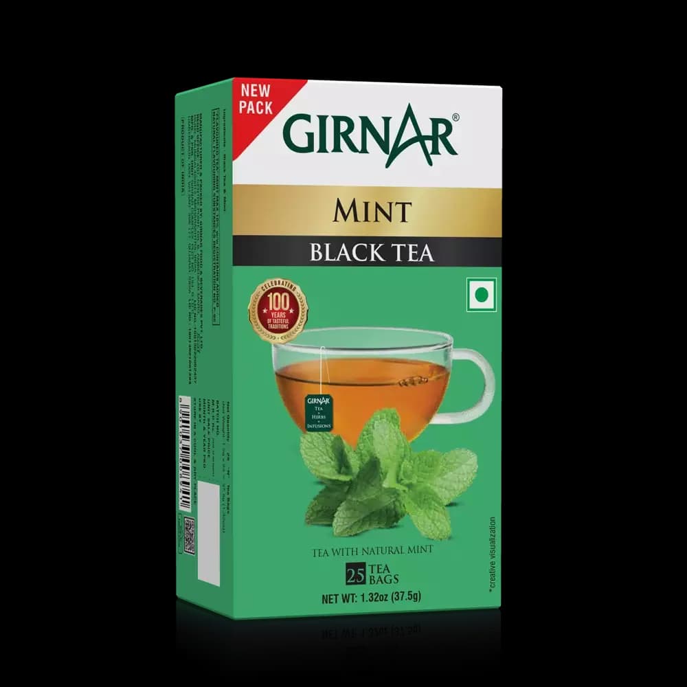Girnar Pudina Black Tea Bags-Main Image