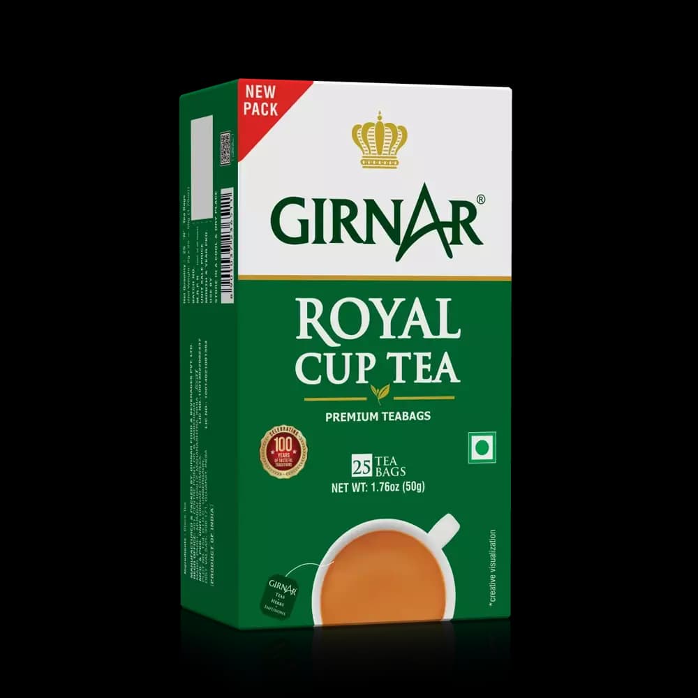 Girnar Royal Cup Black Tea Bags, 25 Bags-Main Image