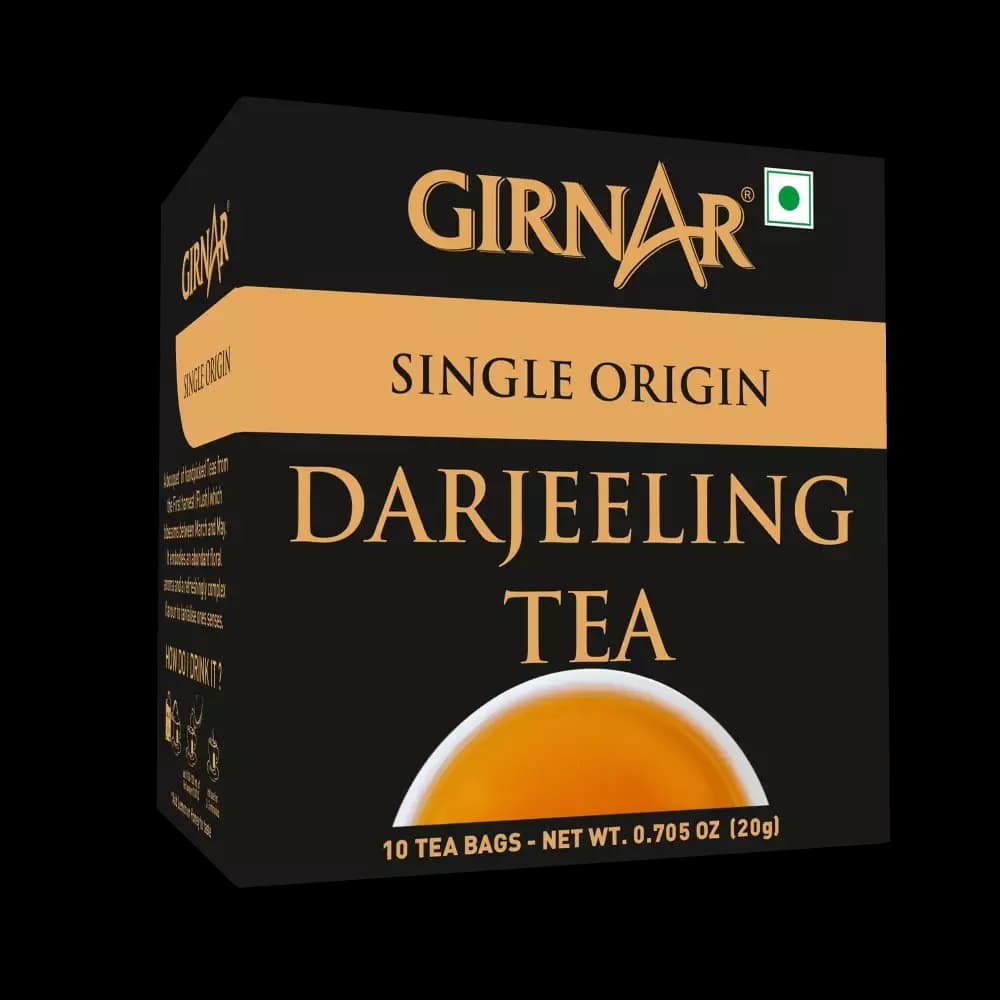 Girnar Single Origin Darjeeling Black Tea Bags-Main Image