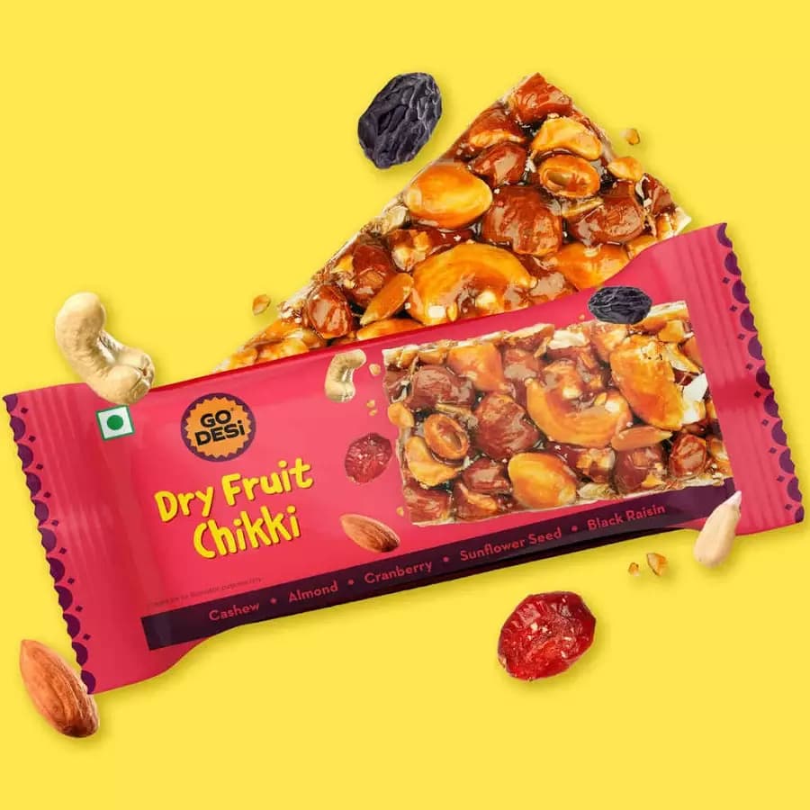 Go Desi Dry Fruit Chikki,28g-Main image