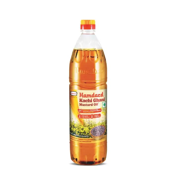 Hamdard Kachi Ghani Mustard Oil,1L-Main image