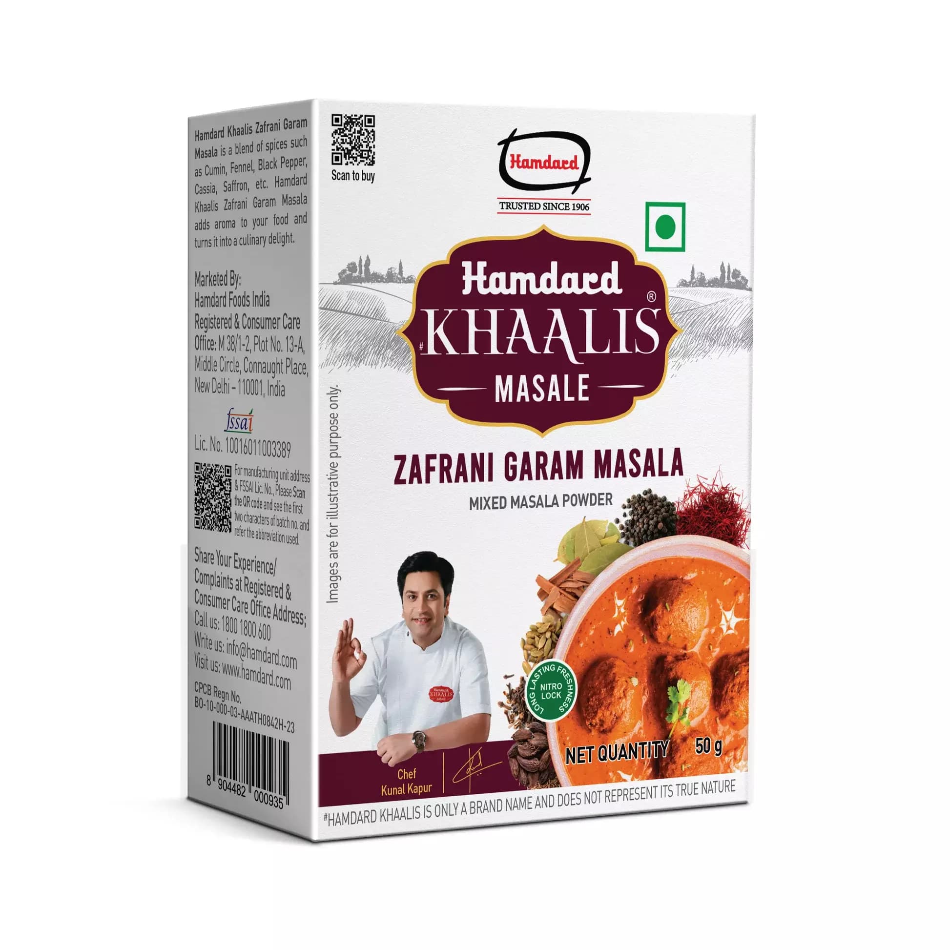 Hamdard Khaalis Zafrani Garam Masala Powder,50g-Main image