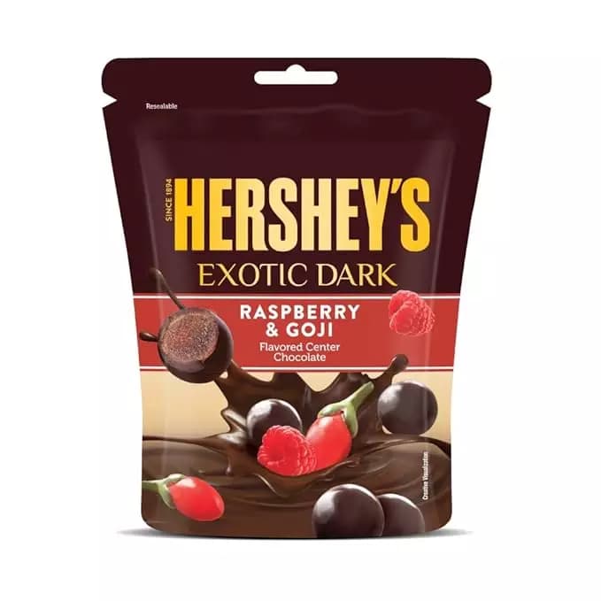 Hershey's Exotic Dark Dark Raspberry & Goji Chocolate,100g-Main image