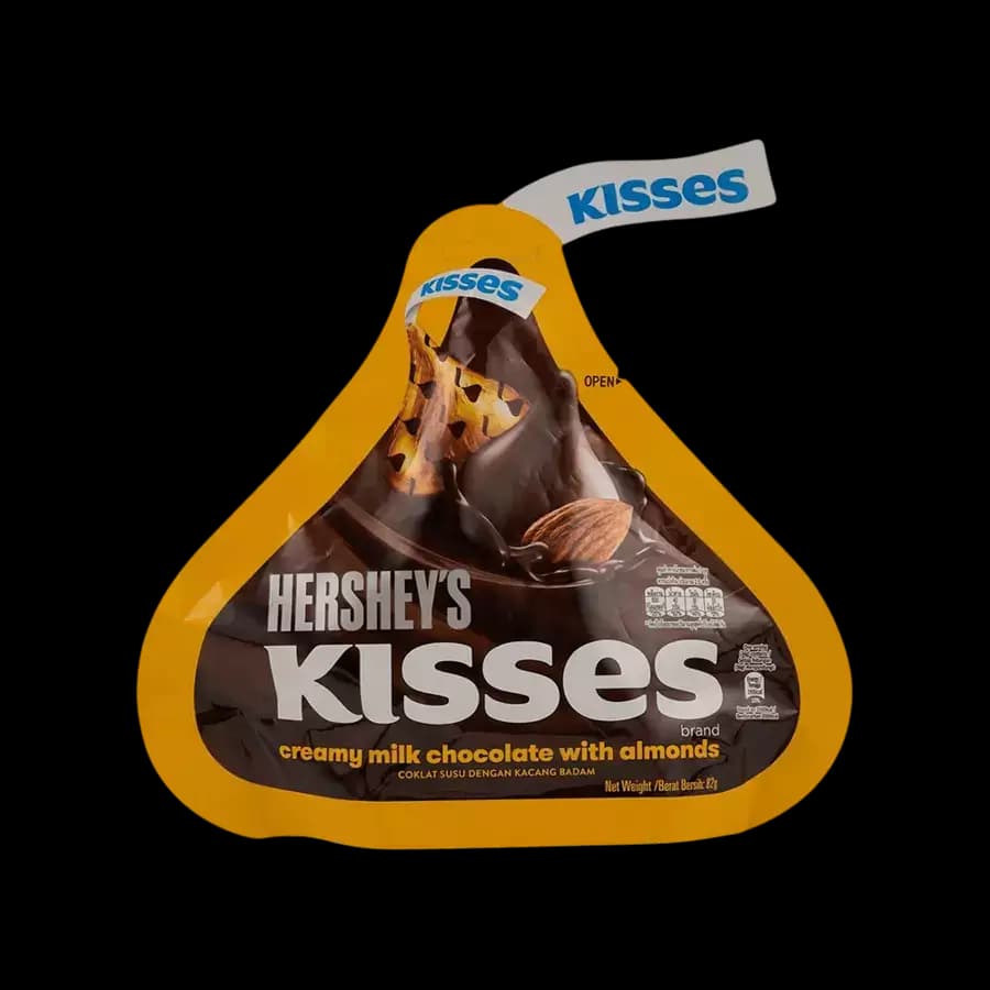 Hershey's Kisses Creamy Milk Chocolate With Almonds,82g-Main image