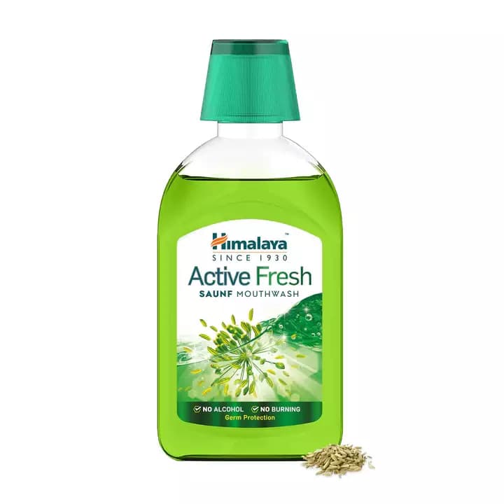 Himalaya Active Fresh Saunf Mouthwash,215ml-Main image