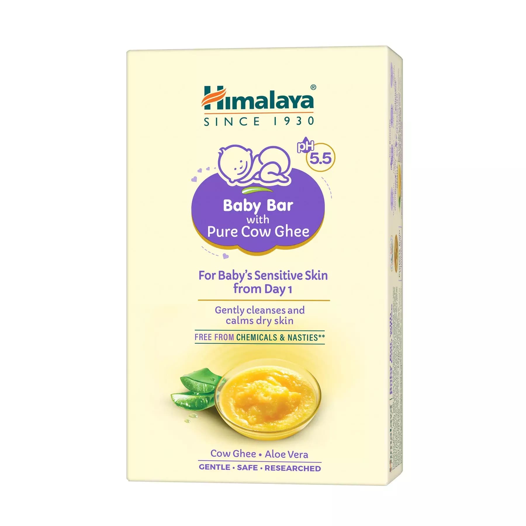 Himalaya Baby Bar with Pure Cow Ghee,75g-Main image