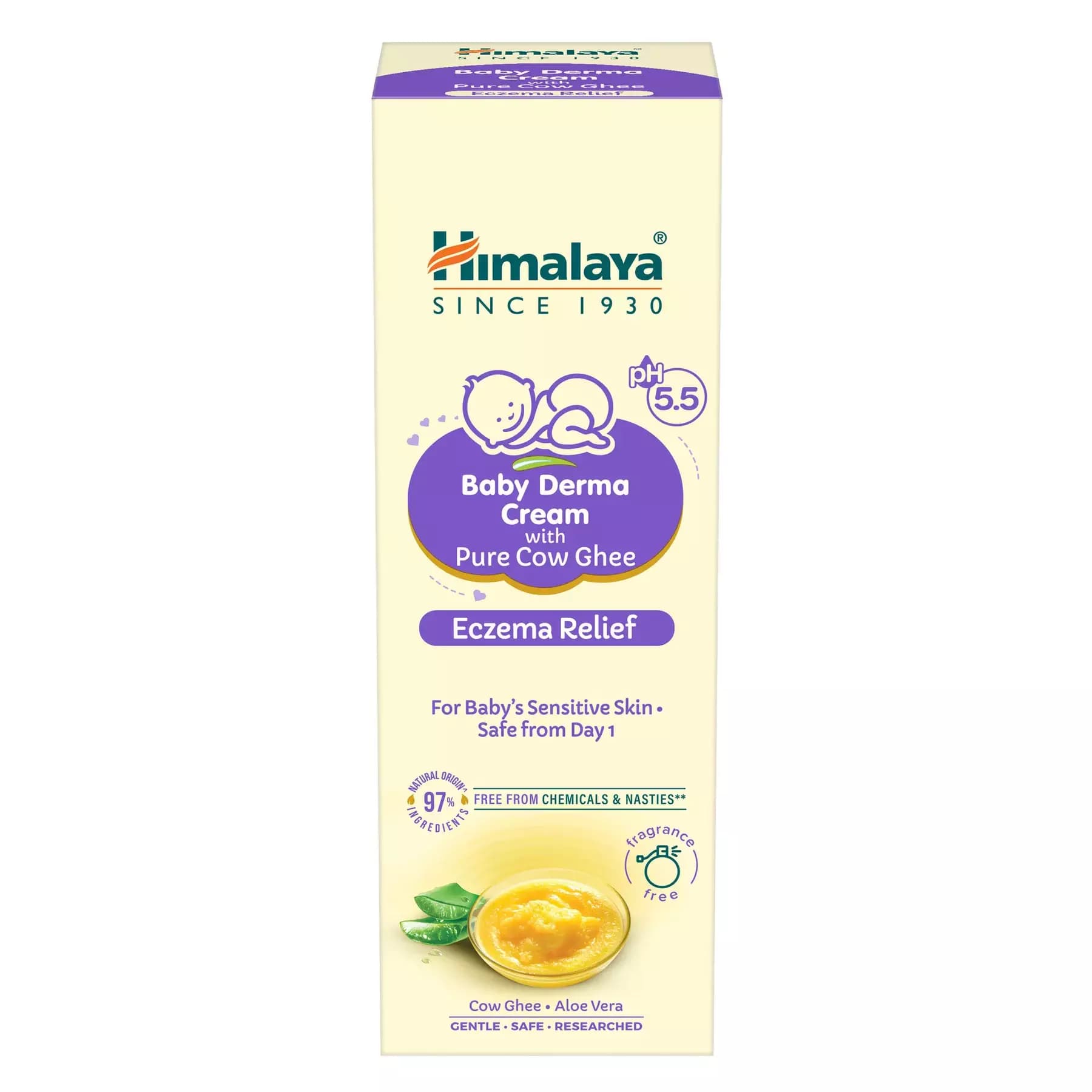 Himalaya Baby Derma Cream with Pure Cow Ghee,50g-Main image