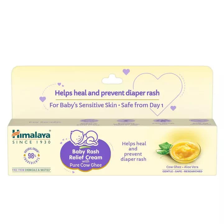 Himalaya Baby Rash Relief Cream with Pure Cow Ghee,20g-Main image