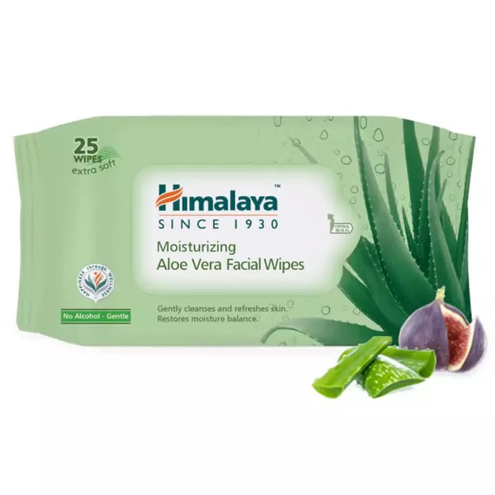 Himalaya Moisturizing Aloe Vera Facial Wipes,370g-Main image