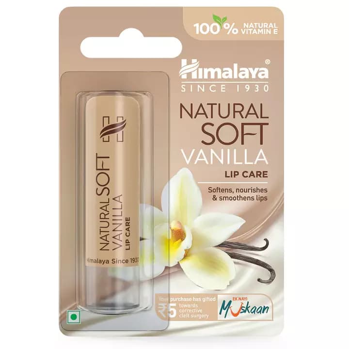 Himalaya Natural Soft Vanilla Lip Care,4.5g-Main image